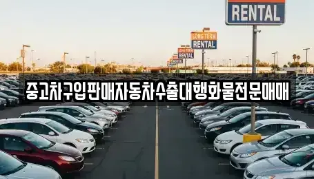 강원 고성군 간성읍 중고차매매 전문 중고차구입판매자동차수출대행화물전문매매