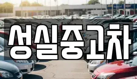 강원 속초시 장사동 중고차 전문 성실중고차