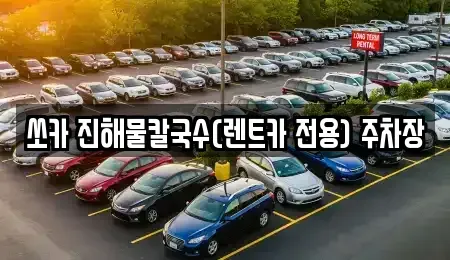강원특별자치도 삼척시 성북동 렌트카 전문 쏘카 진해물칼국수(렌트카 전용) 주차장