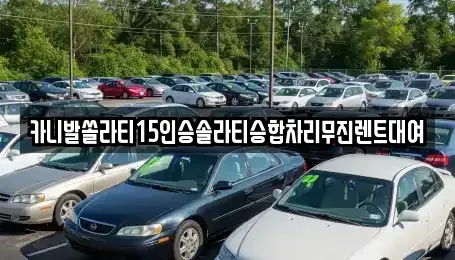 강원특별자치도 춘천시 소양로3가 렌트카 전문 카니발쏠라티15인승솔라티승합차리무진렌트대여