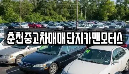 강원특별자치도 춘천시 온의동 중고차 전문 춘천중고차매매단지카맨모터스