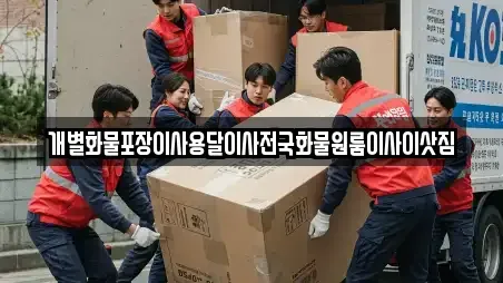 개별화물포장이사용달이사전국화물원룸이사이삿짐