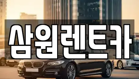 경기 남양주시 이패동 렌트카 전문 삼원렌트카