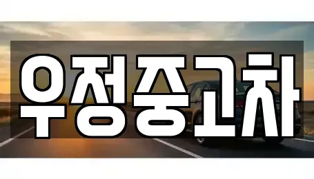 경기 동두천시 걸산동 중고차 전문 우정중고차