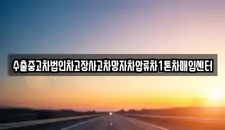 경기 평택시 평택동 중고차매입 전문 수출중고차법인차고장사고차망자차압류차1톤차매입센터