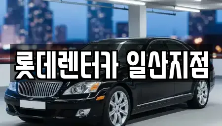 경기도 고양시 일산동구 장항동 단기렌트카 전문 롯데렌터카 일산지점