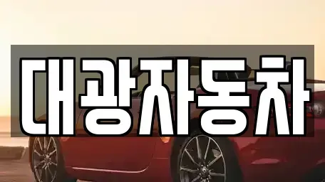 경기도 오산시 금암동 중고차 전문 대광자동차