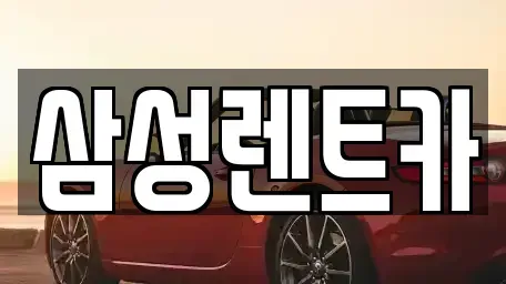 경남 남해군 남면 렌트카 전문 삼성렌트카