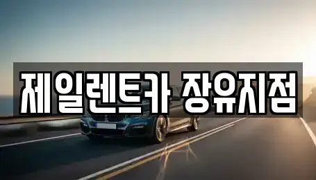 경남 렌트카 전문 제일렌트카 장유지점