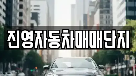 경남 중고차 전문 진영자동차매매단지