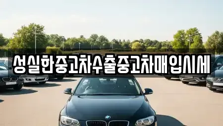경남 중고차매입 전문 성실한중고차수출중고차매입시세