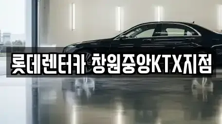경남 창원시 의창구 사림동 장기렌트카 전문 롯데렌터카 창원중앙KTX지점