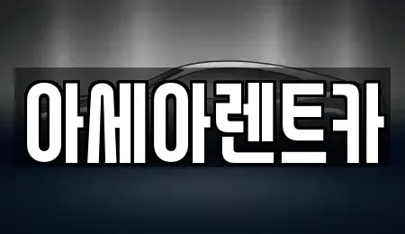 경북 상주시 화산동 렌트카 전문 아세아렌트카