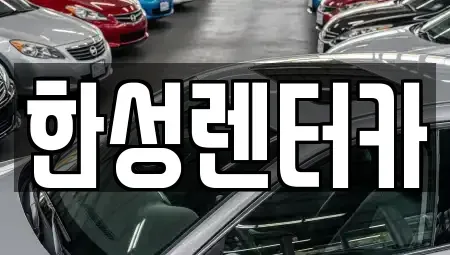 경상남도 진주시 상평동 렌트카 전문 한성렌터카