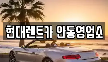 경상북도 안동시 수상동 렌트카 전문 현대렌트카 안동영업소