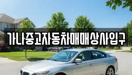 경상북도 포항시 남구 연일읍 중고차 전문 가나중고자동차매매상사입구
