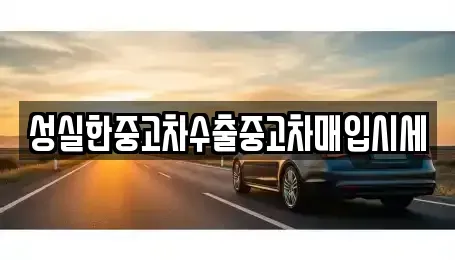 경상북도 포항시 남구 연일읍 중고차매입 전문 성실한중고차수출중고차매입시세