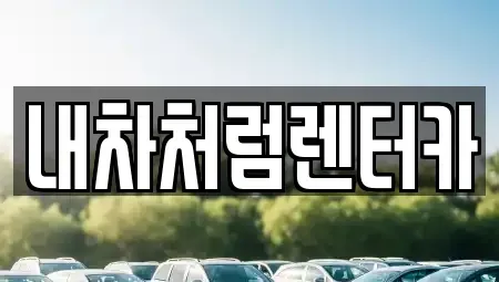 대구 동구 동내동 렌트카 전문 내차처럼렌터카