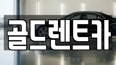 대구 동구 신암동 렌트카 전문 골드렌트카