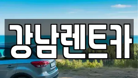 대전 유성구 송강동 렌트카 전문 강남렌트카