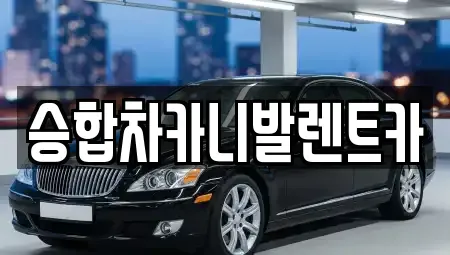 대전광역시 동구 판암동 렌트카 전문 승합차카니발렌트카