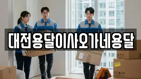 대전용달이사오가네용달