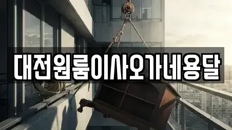 대전원룸이사오가네용달