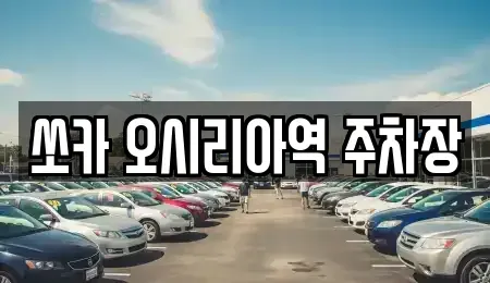 부산광역시 기장군 기장읍 렌트카 전문 쏘카 오시리아역 주차장