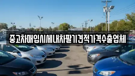 부산광역시 중구 신창동4가 중고차매입 전문 중고차매입시세내차팔기견적가격수출업체