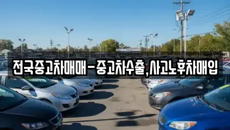 서울 용산구 이촌동 중고차매입 전문 전국중고차매매-중고차수출,사고노후차매입