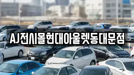 서울 종로구 충신동 렌트카 전문 AJ전시몰현대아울렛동대문점