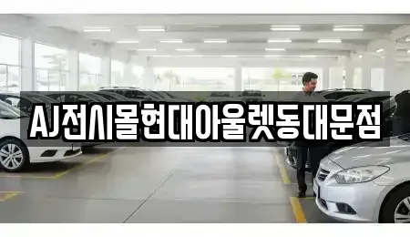 서울 중구 광희동2가 렌트카 전문 AJ전시몰현대아울렛동대문점