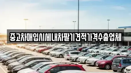 서울 중구 광희동2가 중고차매입 전문 중고차매입시세내차팔기견적가격수출업체