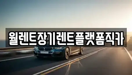 서울특별시 서대문구 홍제동 장기렌트카 전문 월렌트장기렌트플랫폼직카