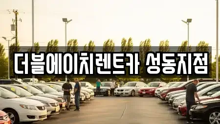 서울특별시 성동구 렌트카 전문 더블에이치렌트카 성동지점