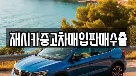 서울특별시 성동구 중고차매입 전문 재시카중고차매입판매수출