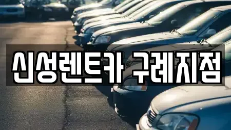 전남 구례군 용방면 렌트카 전문 신성렌트카 구례지점