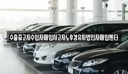 전남 영암군 삼호읍 중고차 전문 수출중고차수입차매입사고차노후경유차법인차매입센타