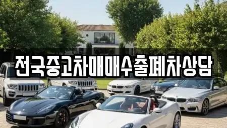 전남 영암군 삼호읍 중고차 전문 전국중고차매매수출폐차상담