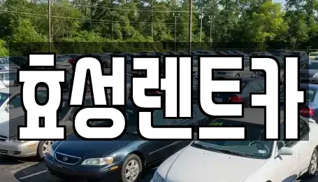 전북 군산시 중앙로3가 렌트카 전문 효성렌트카
