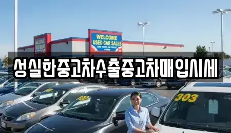 전북특별자치도 전주시 완산구 중화산동2가 중고차매입 전문 성실한중고차수출중고차매입시세