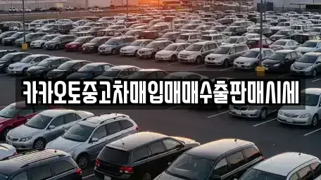 충남 당진시 순성면 중고차매매 전문 카카오토중고차매입매매수출판매시세