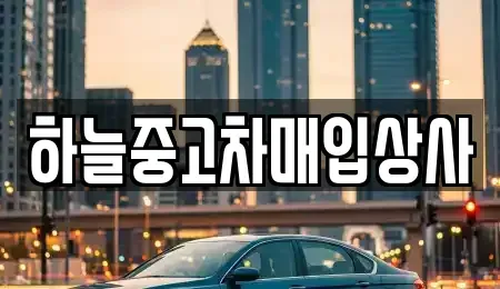 충남 당진시 읍내동 중고차매입 전문 하늘중고차매입상사