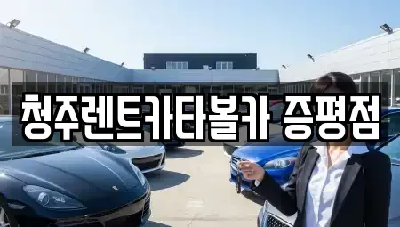 충북 진천군 초평면 렌트카 전문 청주렌트카타볼카 증평점