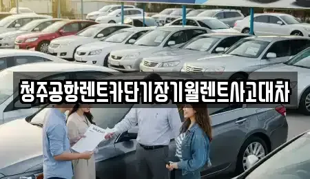 충북 청주시 상당구 월오동 렌트카 전문 청주공항렌트카단기장기월렌트사고대차