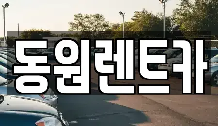 충청남도 논산시 화지동 렌트카 전문 동원렌트카