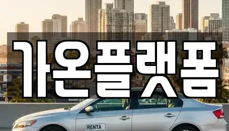 충청남도 논산시 화지동 장기렌트카 전문 가온플랫폼