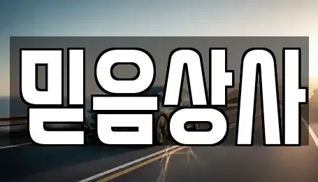 충청남도 당진시 원당동 중고차 전문 믿음상사