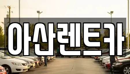 충청남도 천안시 동남구 구룡동 렌트카 전문 아산렌트카
