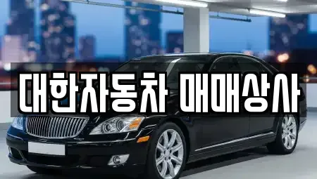 충청북도 제천시 흑석동 중고차 전문 대한자동차 매매상사